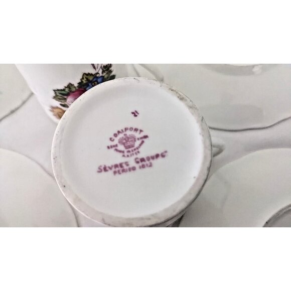 Antique Coalport Sèvres Demitasse Cups & Saucers – Circa 1812 – Set of 4 - Picture 7 of 8